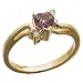 14Kt Yellow Gold Stylish Pink Heart Tourmaline and Diamond Ring
