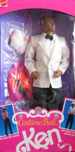 Childrens Toyshop  Toys : Barbie Costume Ball KEN Doll AA - Turns From Pirate to Genie (1990)