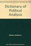 A dictionary of political analysis