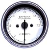 デイトナ：機械式 ミニタコメーター 12000rpm　DAYTONAパネル白