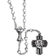 First Communion Rosary with 5mm Imitation Mother of Pearl Beads and Center Chalice 15mm Chain