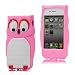 iProtect Cover in der "FUNKY EULEN EDITION" für Apple iPhone 4 / 4S in ROSA (PINK)