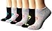 ASICS Women's Invasion No Show Running Socks, Pack of 6, Knockout Pink Assorted, Large