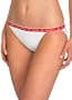 minis cotton stretch low rise string bikini, white, M
