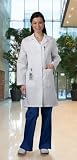 White Swan 37inch Women's White Twill Lab Coat (Sizes 0-48; 8T-20T)