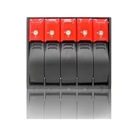 iStarUSA BPN-350SAS 3x5.25" to 5x3.5" SATA/SAS Trayless Hot-Swap Backplane RAID Cage Mobile Rack - Red