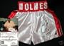 Larry Holmes Signed Stat Boxing Trunks