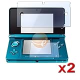 2 Pack Transparent Clear LCD Screen Protector Film for Nintendo 3DS (Set of ....