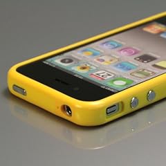 Yellow Bumper Case for Apple iPhone 4 [Total 60 Colors] +Free Screen Protector and Charge USB Cable (371-31)