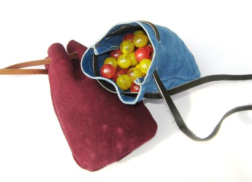 Imagen 5 de 1 Bolsa de Cuero para los Canicas + 60 CANICAS