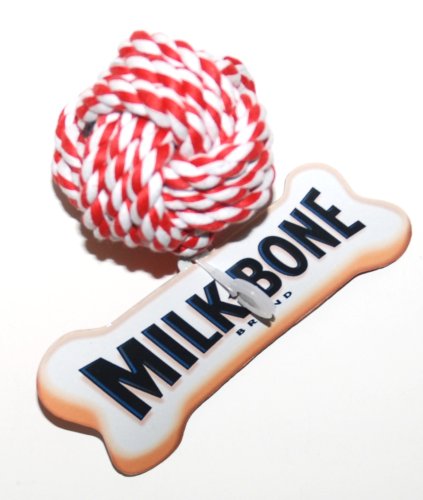 Milk-Bone Dog Toy, Small Braided Rope Ball Chew Toy (1 Toy)