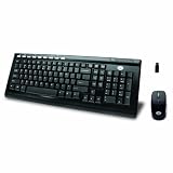 2.4GHz Wireless Keyboard, Optical Mouse and Receiver