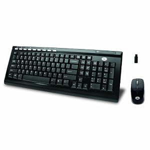 2.4GHz Wireless Keyboard, Optical Mouse and Receiver by 