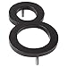 Montague Metal Products MHN-08-8-F-BK1 Floating House Number, 8