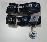 Vancouver Canucks Pet Accessories Set - Medium (6' Leash, Collar, and ID Tag)
