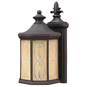 Hinkley Chateau 1230MR Cast Aluminum 1-LT 60w (14"H x 7"W) Outdoor Wall Sconce Lighting in Bronze