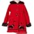 Good Lad Infant Girl Red Scotty Dog Fleece Coat