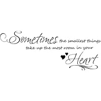#3 Sometimes the smallest things take up the most room in your heart Winnie the Pooh wall quotes sayings vinyl decal art