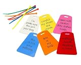Luggage Tags Set of 6 41StE1C6UpL. SL160 Luggage Tags Set of 6
