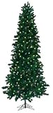 6.5 Foot Lighted Slim Norway Artificial Christmas Tree
