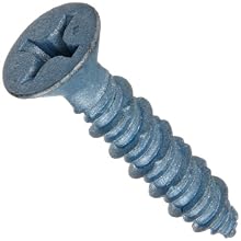 Wej-It Stalgard Coated Carbon Steel Flat Head Concrete Screw, USA Made, #3 Phillips Drive, 1/4" Diameter, 1-3/4" Length, Pack of (100)