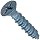 Wej-It Stalgard Coated Carbon Steel Flat Head Concrete Screw, USA Made, #3 Phillips Drive, 1/4" Diameter, 1-3/4" Length, Pack of (100)