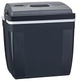 Ezetil E27 - Glacière électrique 12 V LCD - Argent / Gris - 39 x 28,5 x 43 cm