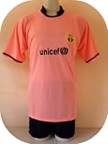 BARCELONA -SPAIN- SOCCER TEAM UNIFORM JERSEY & SHORT SIZE LARGE .NEW