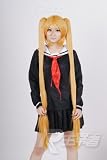 Strawberry Blonde Long Length Anime Cosplay Costume Wig w/ Pigtails