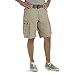 Lee Men's Big-Tall Dungarees New Belted Wyoming Cargo Short, Khaki, 50