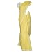 Womens Fashion – Indian Sari in Cotton with Chikan Embroidery Yellow