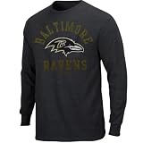 NFL Baltimore Ravens Team Two Long Sleeve T-Shirt - Charcoal (X-Large)