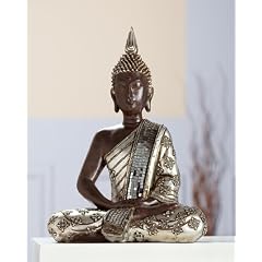 Gilde Thai Buddha, Buddha Figur, Buddha Skulptur, sitzend, 36061, 40 cm