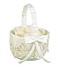 Hortense B. Hewitt Wedding Accessories Vintage Charm, Flower Girl Basket, Ivory
