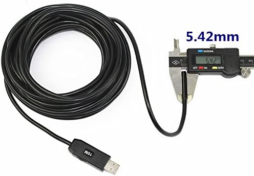 Taidea # 1 Best 5M 6 LEDs 5.42mm Lens 1.3MP 720P HD USB Endoscope, Waterproof Endoscope Borescope Inspection Camera, USB Borescope Video Camera, Pipe Endoscope Camera, USB Borescope Camera for the inspection of Pipe/Vent-pipe/Air Conditioning pipeline/Welding Industry pipeline/Corrosion/Occlusion and others IP67 (5M NEW)