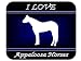 I Love "Appaloosa" Horses Mouse Pad - Blue Design