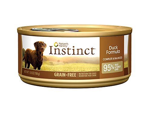 Nature's Variety Instinct Grain-Free Duck Formula Canned Dog Food, 5.5 oz. Cans (Case of 12)