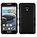 MYBAT Hybrid Phone Protector Cover for LG MS500 Optimus F6/D500 Optimus F6 - Carrying Case - Retail Packaging - Black/Black