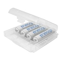8 x Sanyo Eneloop Micro Akkus Batterien AAA in speziellen Weiss - More Power + Transportschutzboxen