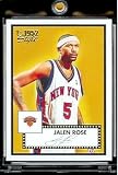 2005 06 Topps Style '52 Jalen Rose New York Knicks Basketball Card #63 - Mint Condition - In Protective Display Case !!