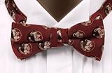 Florida State Bow Tie - Florida State University Garnet Pre-Tied Bowtie with Seminole Logo