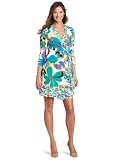 Nine West Dresses Women's Animated Jungle Printed Wrap Dress