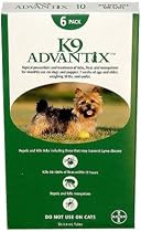 Advantix ADVX-GREEN-10-4 4 Month Supply of Advantix For Dogs Under 10 Lbs.
