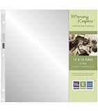 We R Memory Keepers 12 Inch by 12 Inch 3-Ring Page Protectors, 25 Per Package