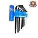 Pro Series 9-Piece Hex Key Wrench Set with 4 position holder - 2-in-1 Metric + Ball E...