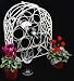 Free standing 10 bottle metal wine rack