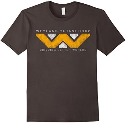 Men's Weyland Yutani - Grunge T Shirt Large Asphalt