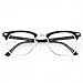 grinderPUNCH Half frame Clear Lens Classic Sunglasses