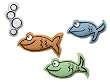 Basic Comfort Wall Art - Bubbles & Fish