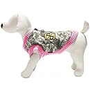 Gooby Bomber Vest for Dogs, Medium, Pink Camo